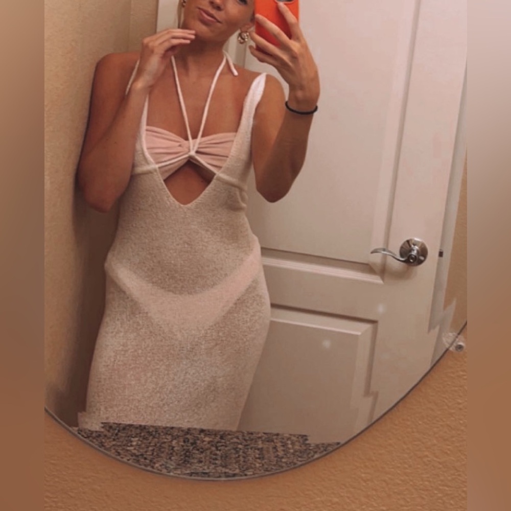 Chic White Cover Up Dress